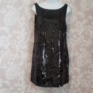 Black sequin dress